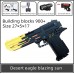 Desert Eagle blazing sun csgo building block gun model