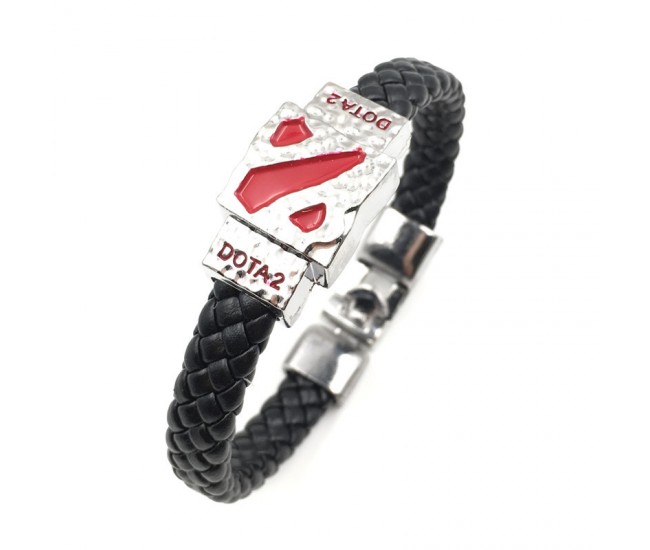 DOTA2 Alloy Leather Bracelet