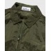 Stone Island 12321 Garment Dyed Nylon Metal Overshirt Olive Green