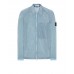 Stone Island 12321 Garment Dyed Nylon Metal Overshirt Pastel Blue