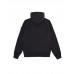 Stone Island 60740 Junior Full Zip Hooded Sweatshirt In Cotton Black