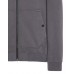 Stone Island 62820 Fall Winter Full Zipper Sweatshirt In Brushed Cotton Fleece Lead