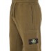 Stone Island 62620 Autumn Winter Cargo Sweatpants In Brushed Cotton Fleece Oliver Green