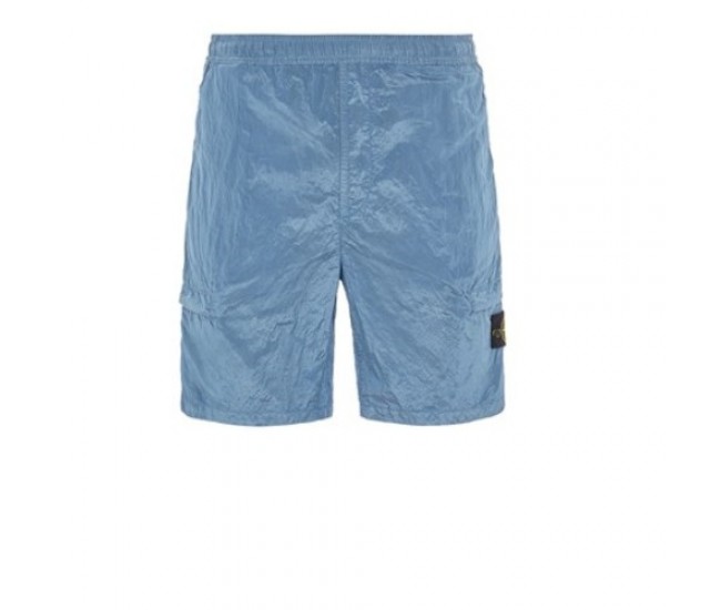 Stone Island L1721 Nylon Metal Econyl Bermuda Shorts Pastel Blue