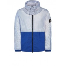 Stone Island 41599 Spring Summer Hooded Jackets Ultra Lightweight Nylon Fabric Ultramarine Blue 