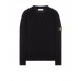 Stone Island 553C2 Fall Winter Sweaters In Full Rib Wool Black