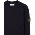 Stone Island 553C2 Fall Winter Sweaters In Full Rib Wool Dark Blue