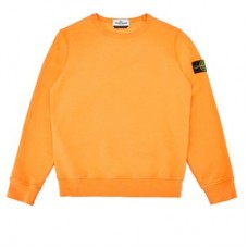 Stone Island 61340 Cotton Junior Crewneck Sweatshirt Orange