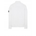 Stone Island 62720 Fall Winter Half Zipper Sweatshirt In Brushed Cotton Fleece White
