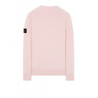 Stone Island 63051 Crewneck Sweatshirt In Cotton Fleece Pink