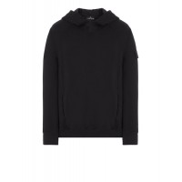 Stone Isand 60219 Hooded Sweatshirt Embroidery Cotton Fleece Black