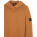 Stone Isand 60219 Hooded Sweatshirt Embroidery Cotton Fleece Tobacco