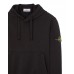 Stone Island 64151 Fall Winter Hooded Sweatshirt In Cotton Fleece Black