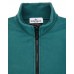 Stone Island 64351 Fall Winter Full Zipper Sweatshirt In Cotton Fleece Bottle Green