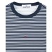Stone Island 233X9 Short Sleeve T Shirt In Pigment Printed Cotton Jersey Marine Blue