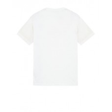 Stone Island 24113 Spring Summer Short Sleeve Shirt In Cotton White