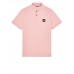 Stone Island 2CS18 Fall Winter Short Sleeve Polo T Shirts In Stretch Cotton Pink