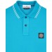 Stone Island 2CS18 Fall Winter Short Sleeve Polo T Shirts In Stretch Cotton Turquoise