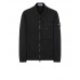 Stone Island 107WN Overshirt In Brushed Cotton Canvas Black