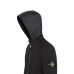 Stone Island 40727 Lightweight Hooded Jacket Polyester Stretch Canvas Black
