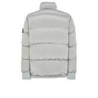 Stone Island 44508 Hooded Jacket Nylon Metal Pearl Gray